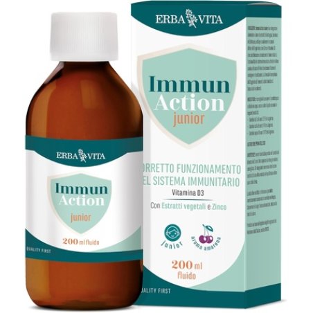 Erba Vita Immun Action Fluid Junior Food Supplement for Kids