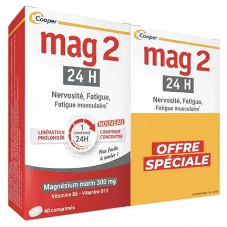 Cooper Mag 2 24h 40 Tablets X2