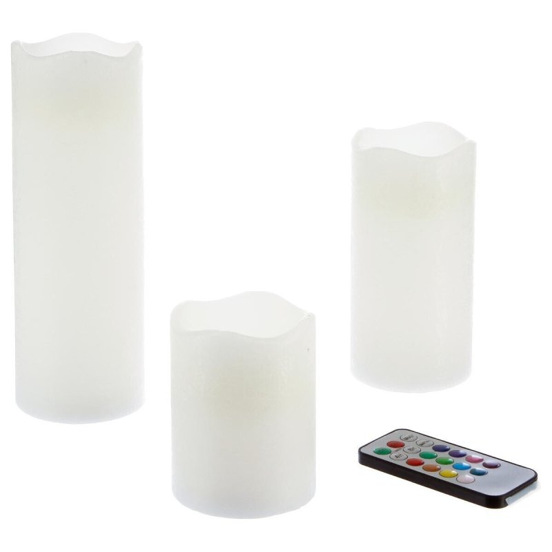 Atmosphera Set of 3 LED Candles