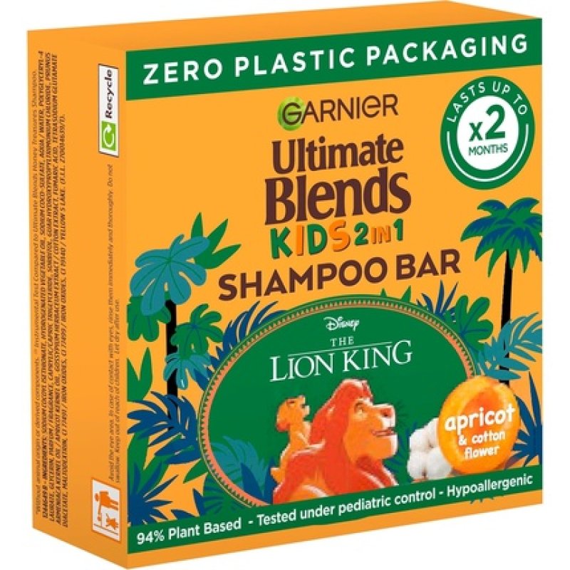 Garnier Ultimate Blends Core Kids Apricot Shampoo Bar 60g