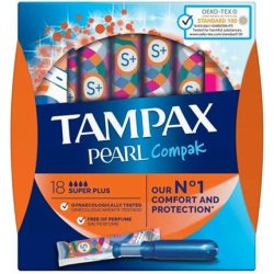 Tampax Compak Pearl Tampons Normal 36 Super Plus