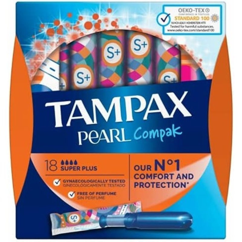 Tampax Compak Pearl Tampons Normal 36 Super Plus