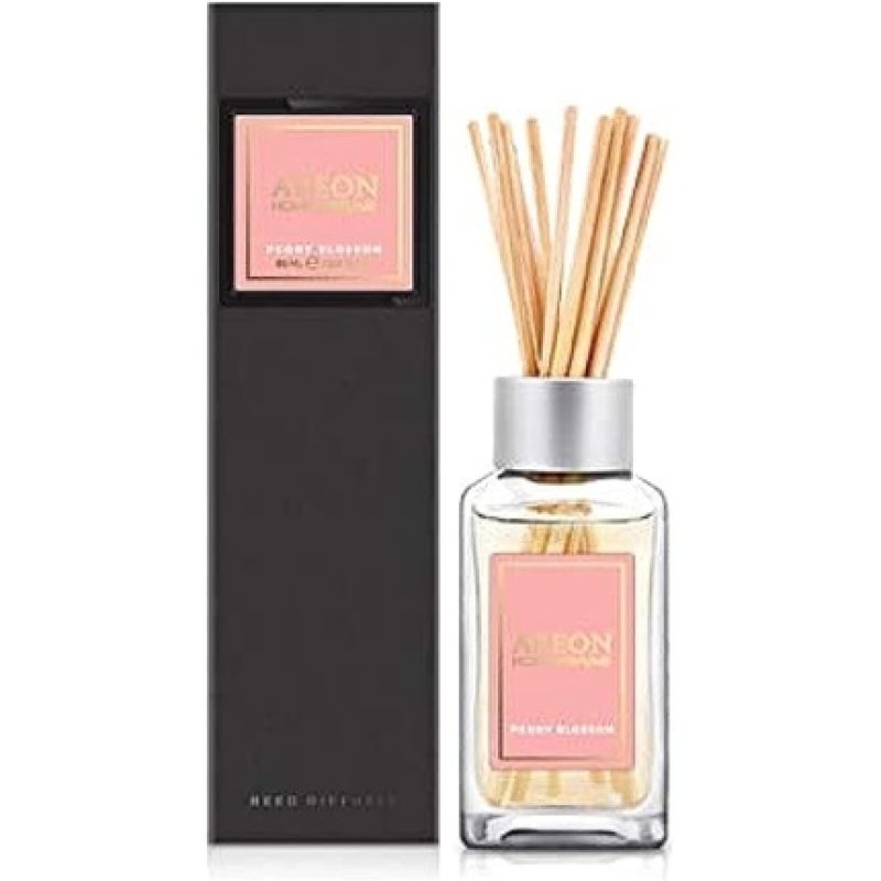 Areon Home Luxury Perfume Reed Diffuser with 10 Rattan Reeds - Peony Blossom Scent
