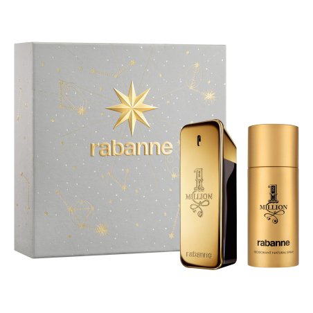 Paco Rabanne 1 Million Men Eau De Toilette Spray 100ml Deodorant Spray 150ml Set