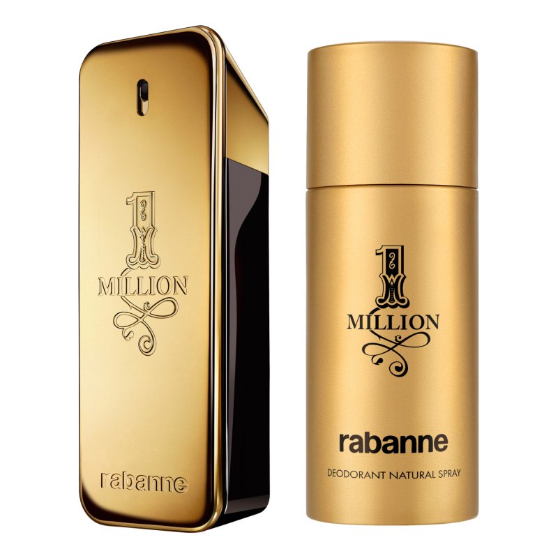 Paco Rabanne 1 Million Men Eau De Toilette Spray 100ml Deodorant Spray 150ml Set