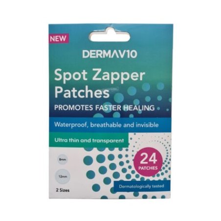 Derma V10 Spot Zapper Patches Hydrocolloid Zit Acne Pimple Spot Stickers
