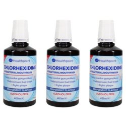 Chlorhexidine Antibacterial Mouthwash Peppermint 400ml