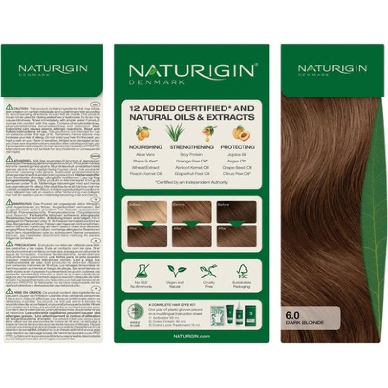 Naturigin Dark Blonde Permanent Hair Dye 60 with Natural Ingredients