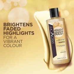 PROVOKE Highlight Boost Shampoo 200ml Enhances Shine for Colored, Highlighted, and Natural Blonde Hair