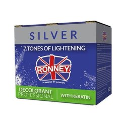 Ronney Professional Dust Free Bleaching Powder With Keratin Silver 500g
