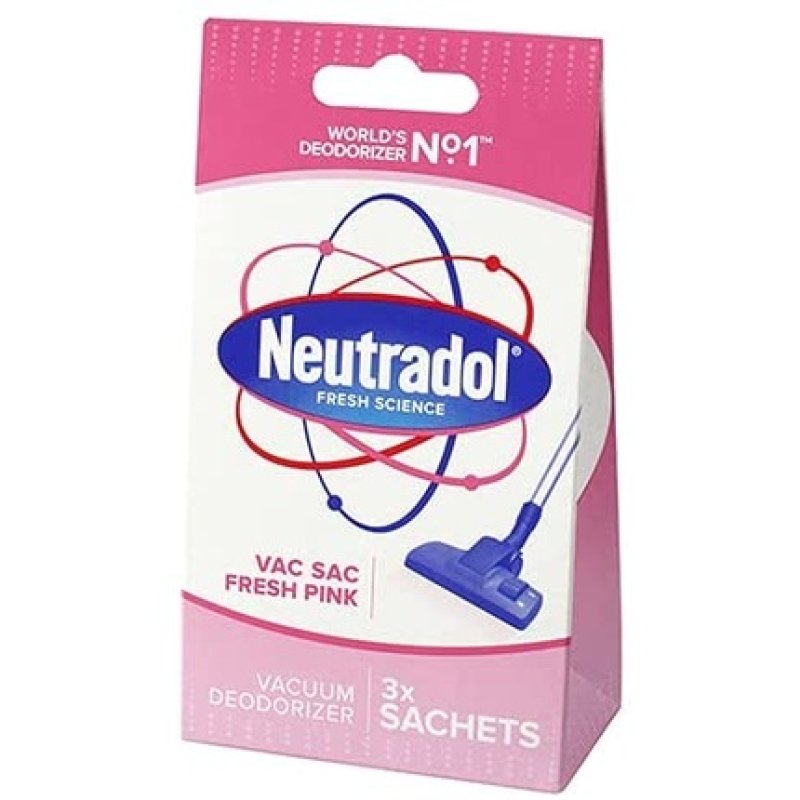 Neutradol Fresh Pink Vacuum Sac Hoover Deodorizer Sachet Freshens