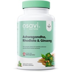 Osavi Ashwagandha Rhodiola & Ginseng 120 Vegan Capsules
