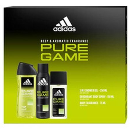 Adidas Pure Game Gift Set Deodorant 75 Ml Deospray 150 Ml Shower Gel 250 Ml