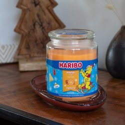 Haribo Scented Candle in Glass Winter Fun 510g Sweet Spicy Winter Fragrance