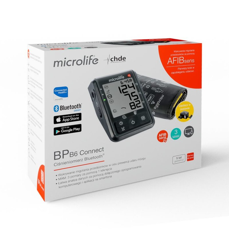 Microlife BP B6 Connect Bluetooth Blood Pressure Monitor