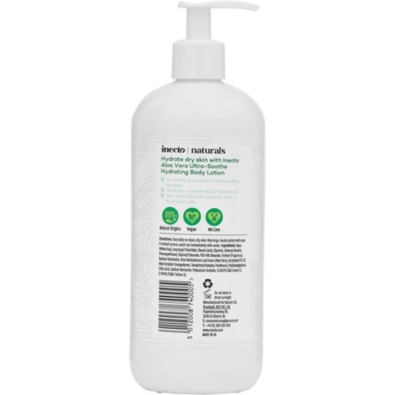 Inecto Naturals Ultra Soothe Hydrating Aloe Vera Body Lotion 500ml