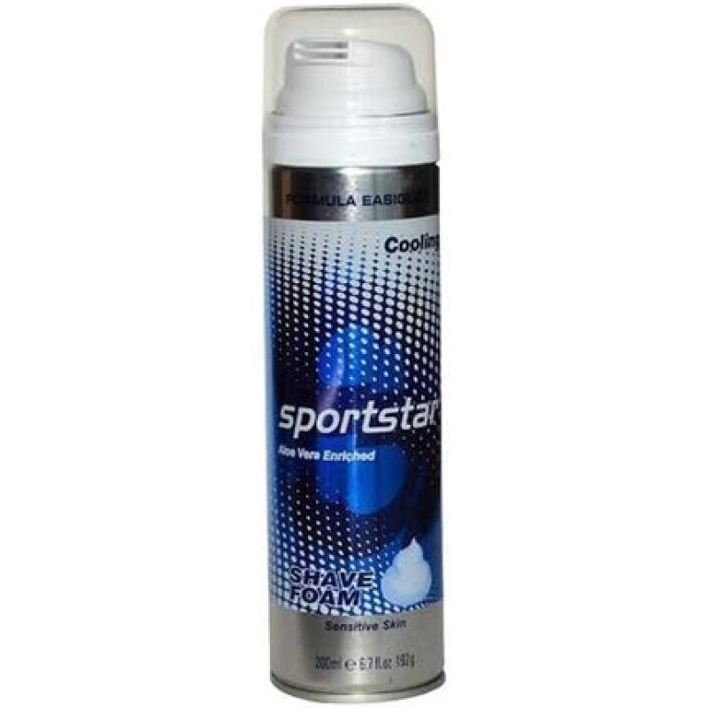 Sportstar Men Cooling Shaving Foam for Sensitive Skin 200ml