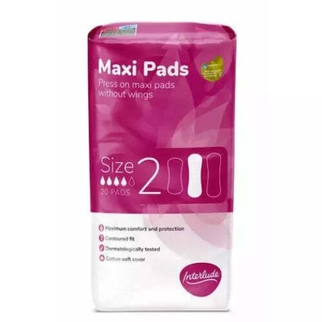 Interlude Maxi Pads Size 2 20 Pack