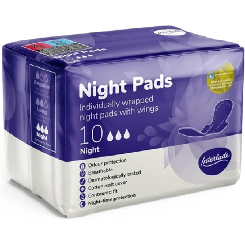 INTERLUDE Ultra Pads Night 10's