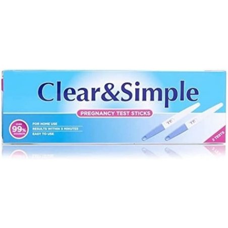 Clear & Simple Pregnancy Test Sticks White