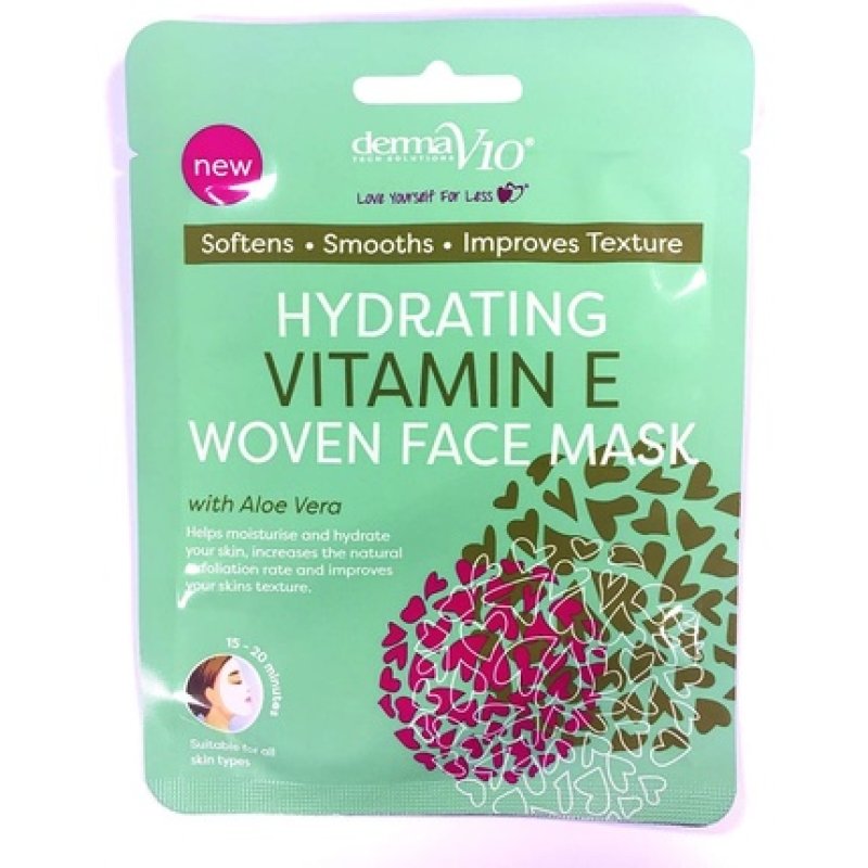 Derma V10 Hydrating Vitamin E Woven Face Mask Mixed Color