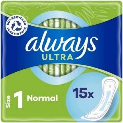 Always Ultra Normal Sanitary Napkins Size 1