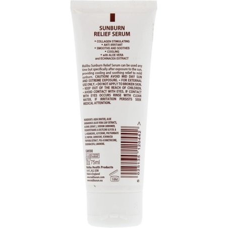 Malibu Sun After Sun Soothing Moisturising Sunburn Relief Serum with Aloe Vera 75ml