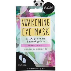 Oh K! Under Eye Mask for Tired and Puffy Eyes De-puffing with Added Ginseng Vegan and Cruelty Free 13g 2 Count