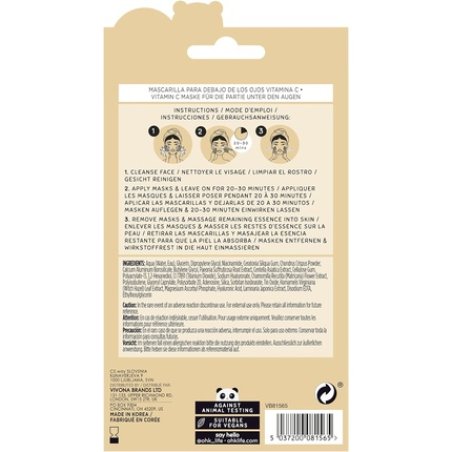 Oh K! Brightening and Cooling Eye Mask for Puffy Eyes with Hyaluronic Acid and Vitamin C 15g