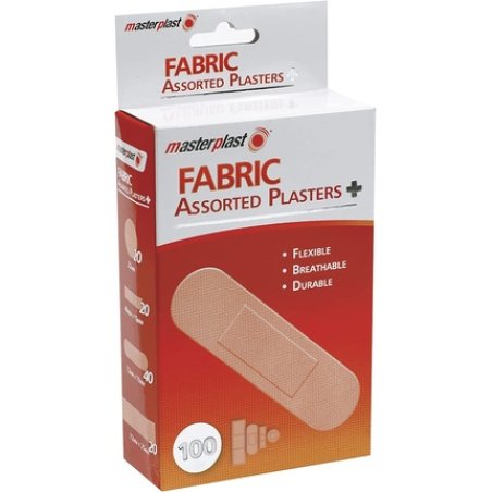 MASTERPLAST Assorted Fabric Plasters Flexible Durable