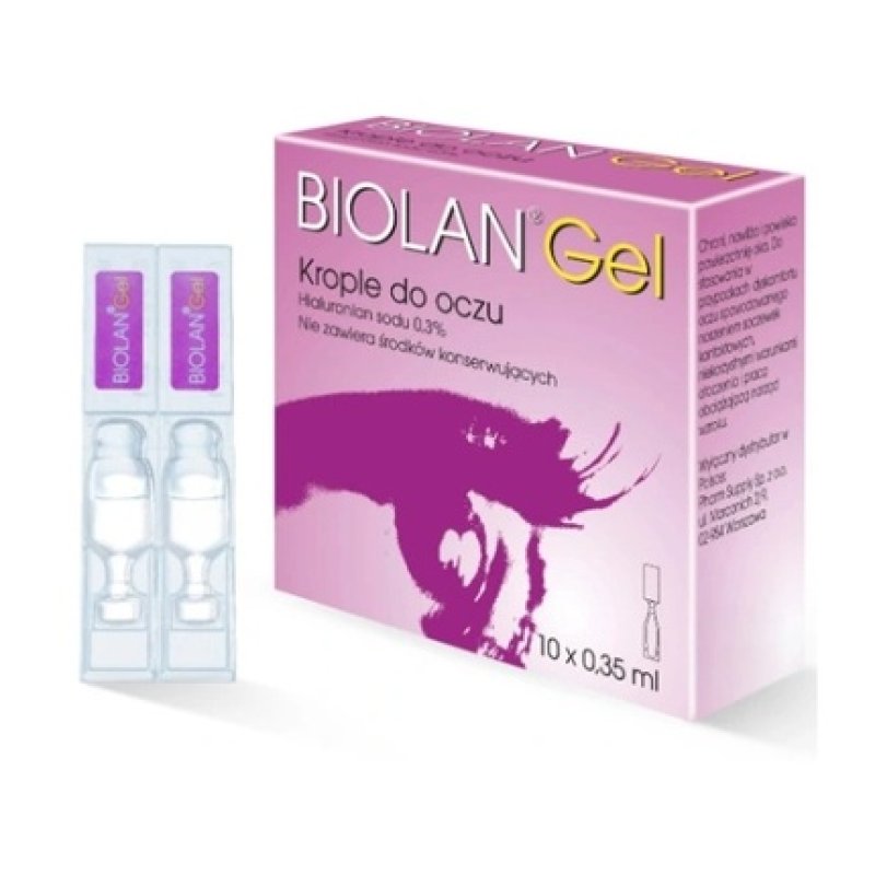Biolan Gel 0.3 Eye Drops - 10 Minims Of 0.35 Ml - Long-Term Validity