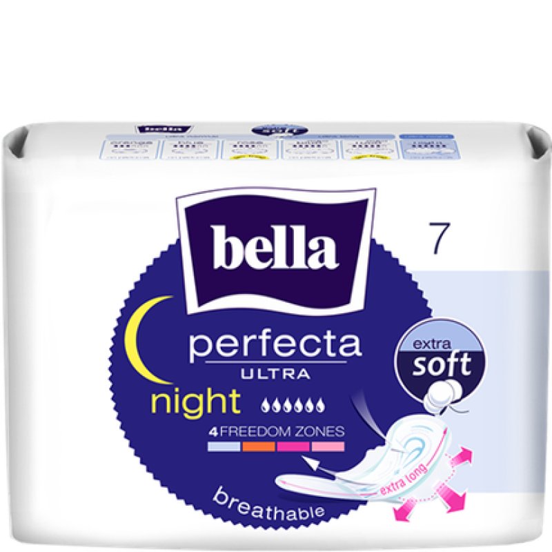 Tzmo Bella Perfekta Night Hygiene Pads - 7 Pieces