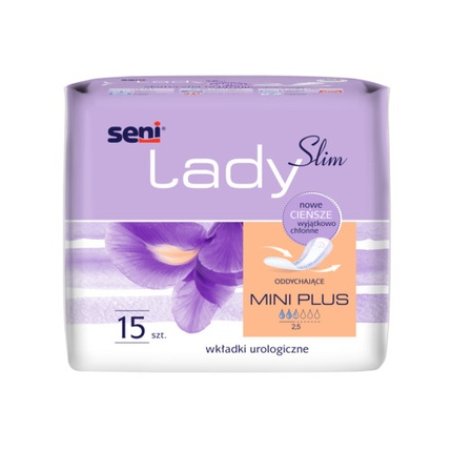 Seni Lady Urological Pads Slim Mini Plus 15 Pcs