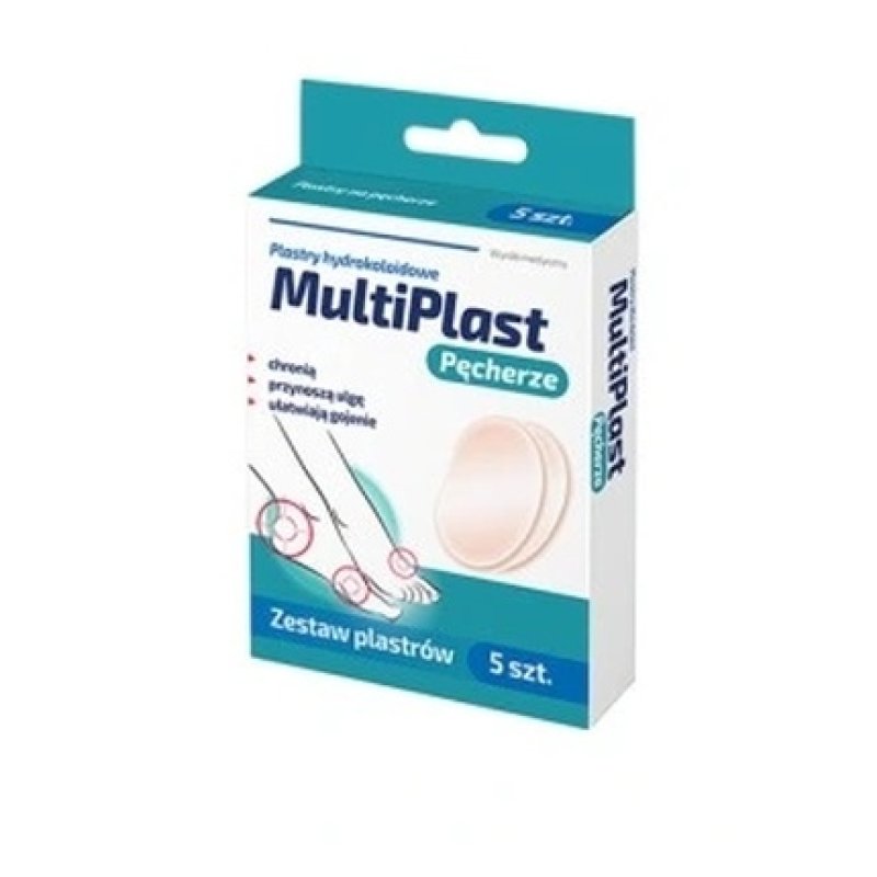 Multiplast Hydrocolloid Plasters - 5 Pieces With Long Expiry Date
