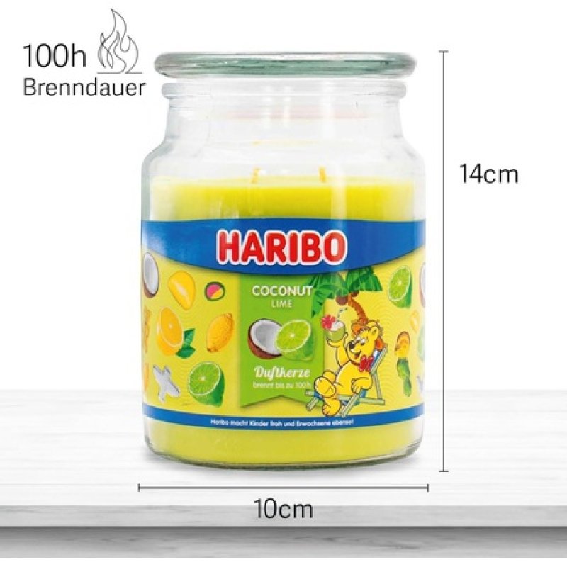 Haribo Scented Candle Coconut Lime 510g