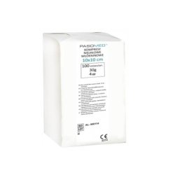 Pasomed 4-Layer Non-Woven Compresses 10x10cm 30g - Pack of 100