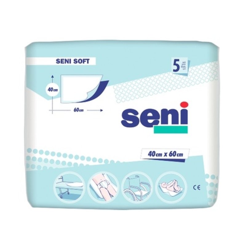 Seni Soft Hygiene Pads - 40cm X 60cm, 5 Pieces, Long Validity