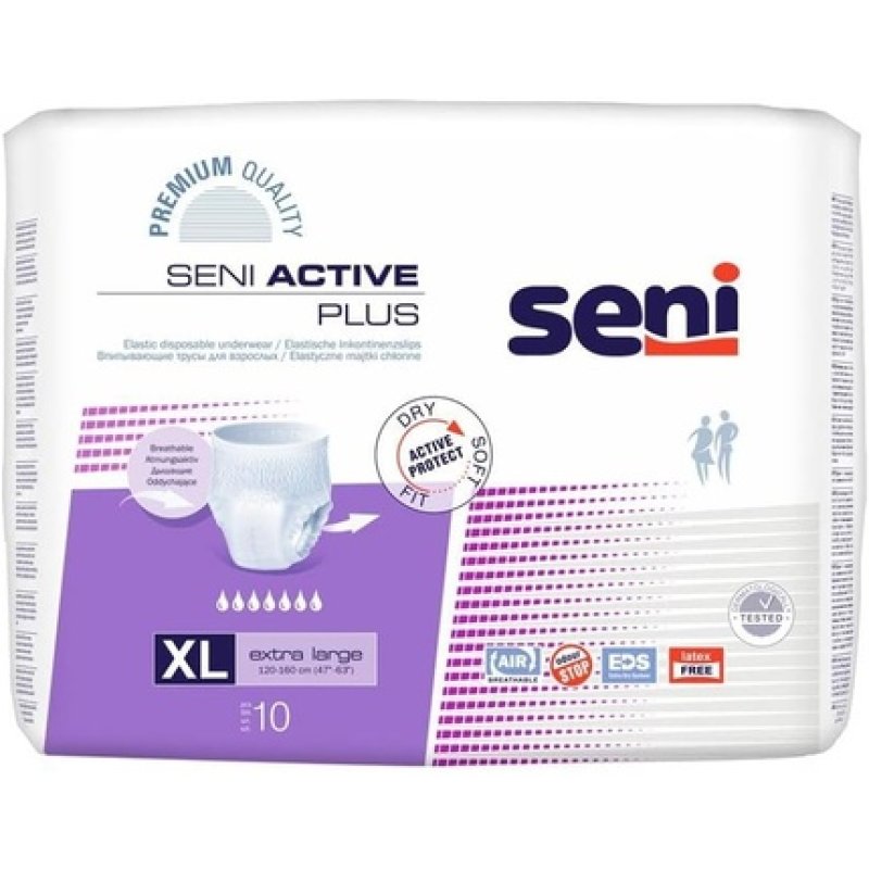 Seni Active Plus Extra Large Incontinence 120-160cm