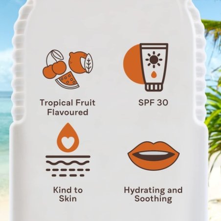 Malibu Sun SPF 30 Lip Balm Sunscreen Vanilla Tropical Strawberry 5g