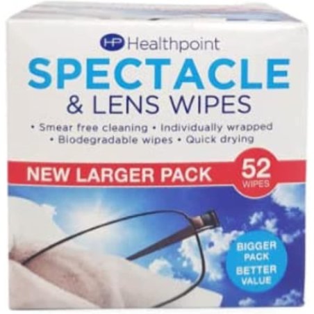 Healthpoint Spectacle & Lens Wipes