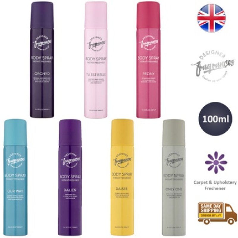 Designer Fragrances Body Spray Instant Freshness Fragrance 100ml