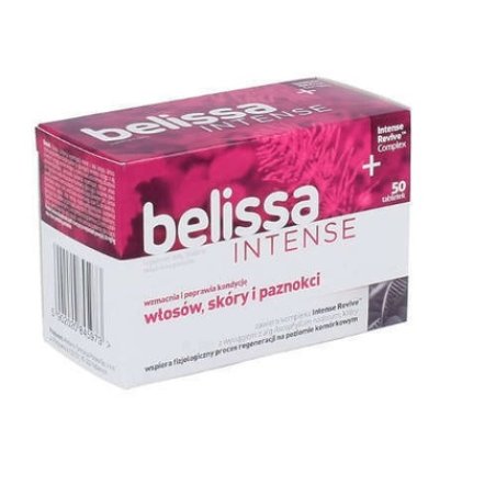 Belissa INTENSE Hair Skin and Nails Supplement 50 Tablets