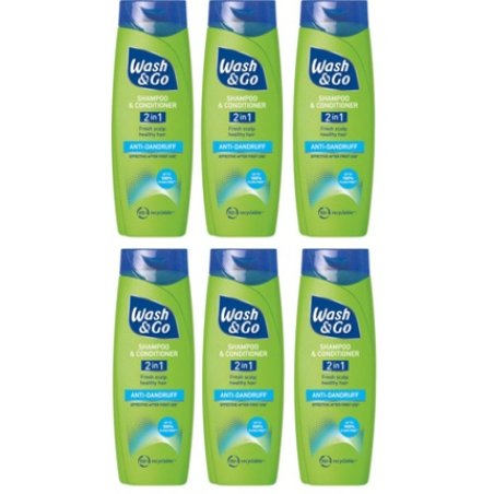 Wash & Go 2 in 1 Anti-Dandruff Shampoo and Conditioner 400ml