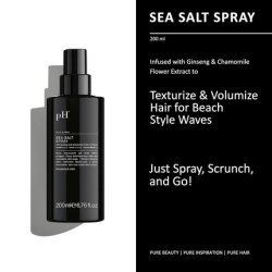 Ph Pure Hair Sea Salt Spray for Beach Waves Volumizing Hair Spray for All Hair