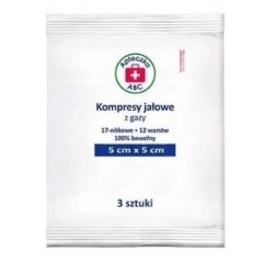 Abc First Aid Kit Sterile Gauze Swabs, 5x5 Cm, 3 Pieces, 12 Layers, Long Validity
