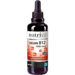 Nutriva Vegan B12 1000 Mcg Vitamin B12 Cyanocobalamin Drops 30ml