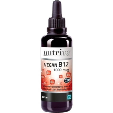 Nutriva Vegan B12 1000 Mcg Vitamin B12 Cyanocobalamin Drops 30ml