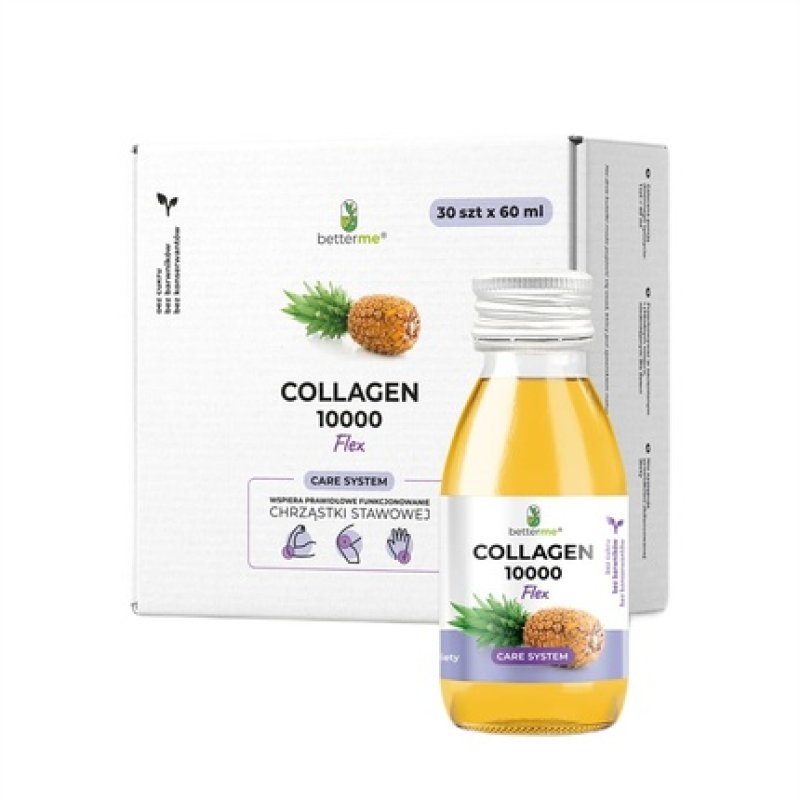 Betterme Collagen 10000 Flex Fish Collagen Drink Dietary Supplement Pineapple 30x60ml