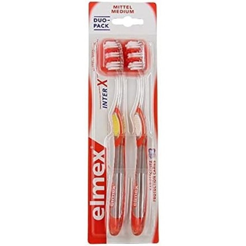 Elmex Anti-Cavities InterX Toothbrush Medium - Pack of 2