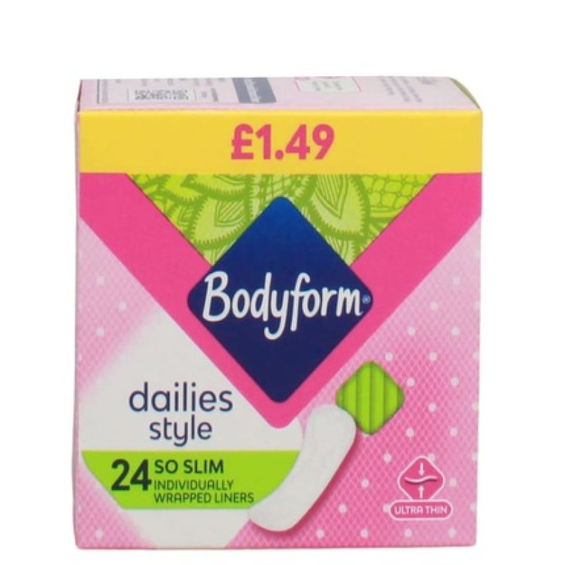 Bodyform Dailies Pantyliner So Slim - 24 Count